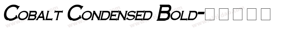Cobalt Condensed Bold字体转换